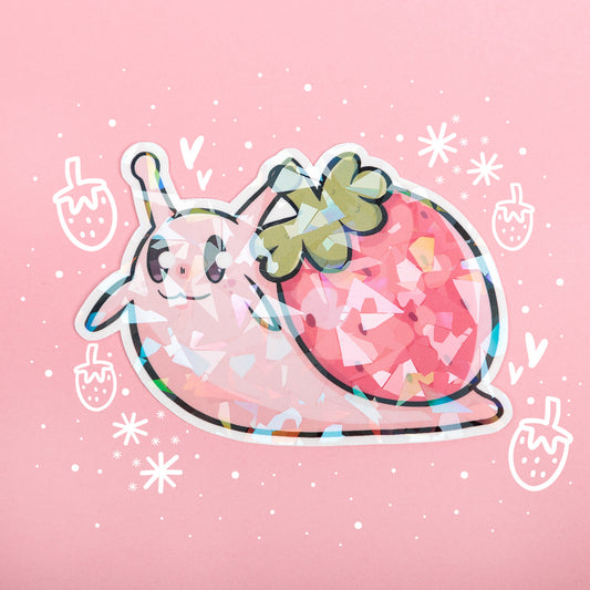 Strawberry Snail Sticker